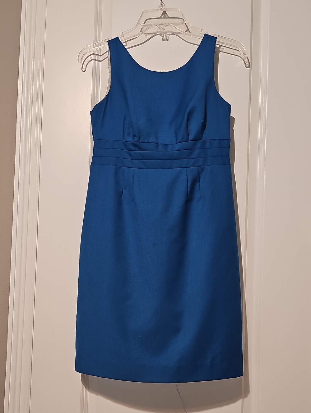 Banana Republic Royal Blue Sleeveless Midi Sheath Dress